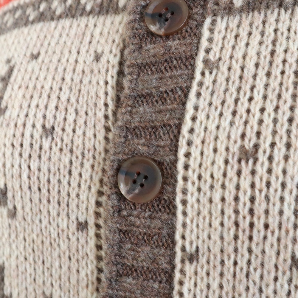 NARU(ナル) ドーゼットエアーヤーンカウチンニットベスト 668406