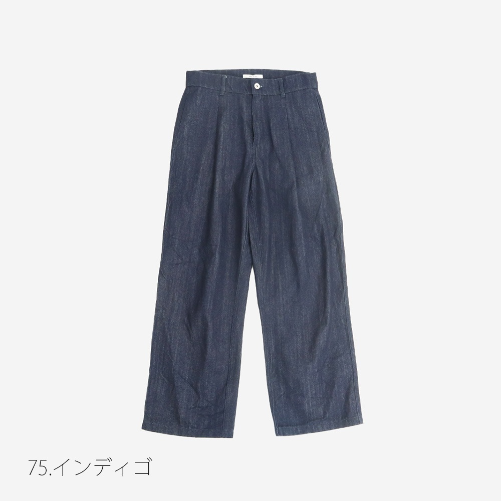 NARU(ナル) 12ozデニムタックストレートパンツ 661825