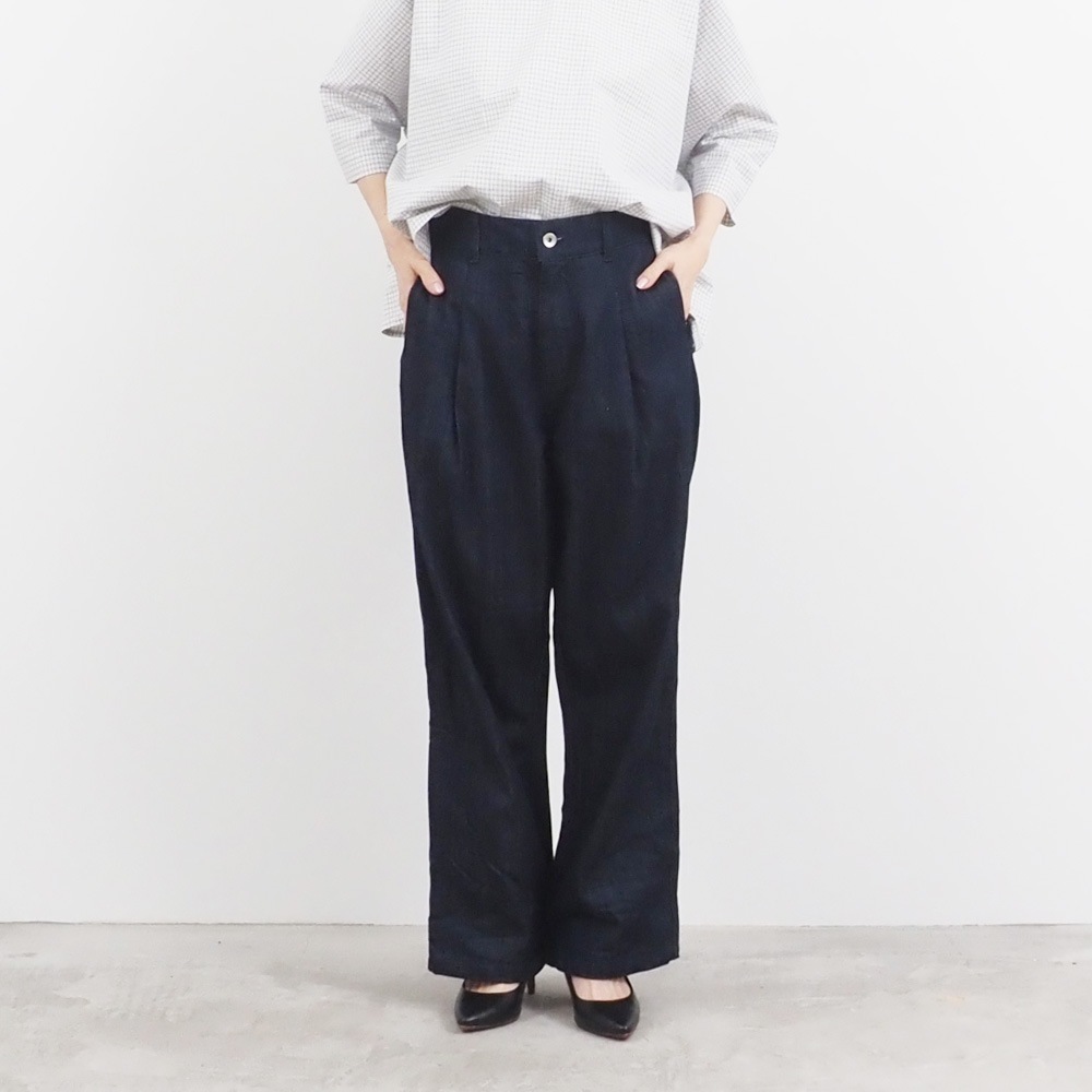 NARU(ナル) 12ozデニムタックストレートパンツ 661825