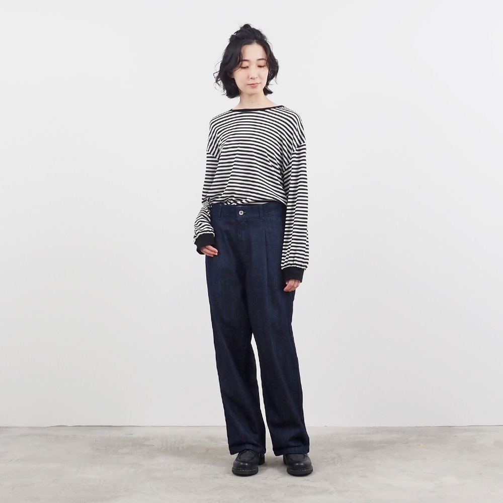 NARU(ナル) 12ozデニムタックストレートパンツ 661825