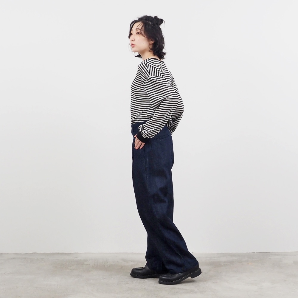 NARU(ナル) 12ozデニムタックストレートパンツ 661825 | 定番素材