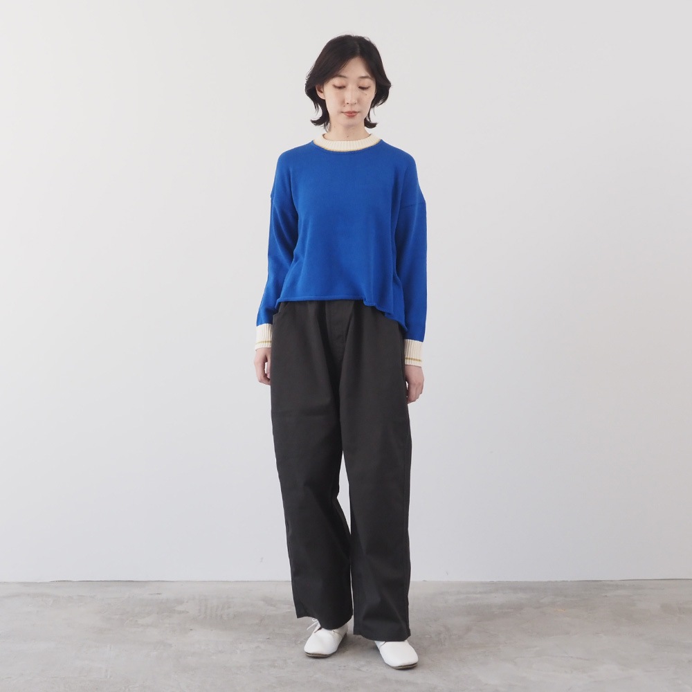 NARU(ナル) ムースヤーン バイカラーニット 665610