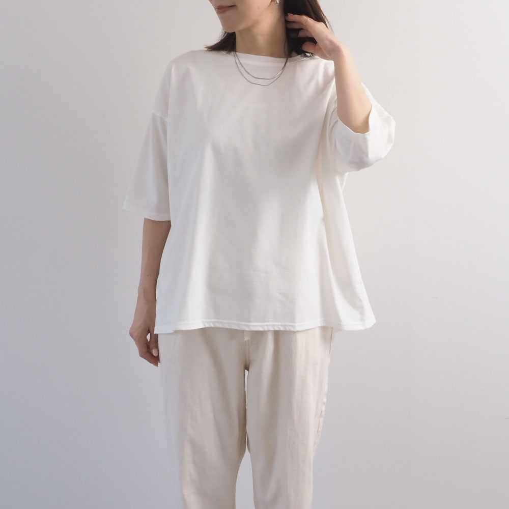 NARU(ナル) 72サイロ うしろドレープTシャツ 672201