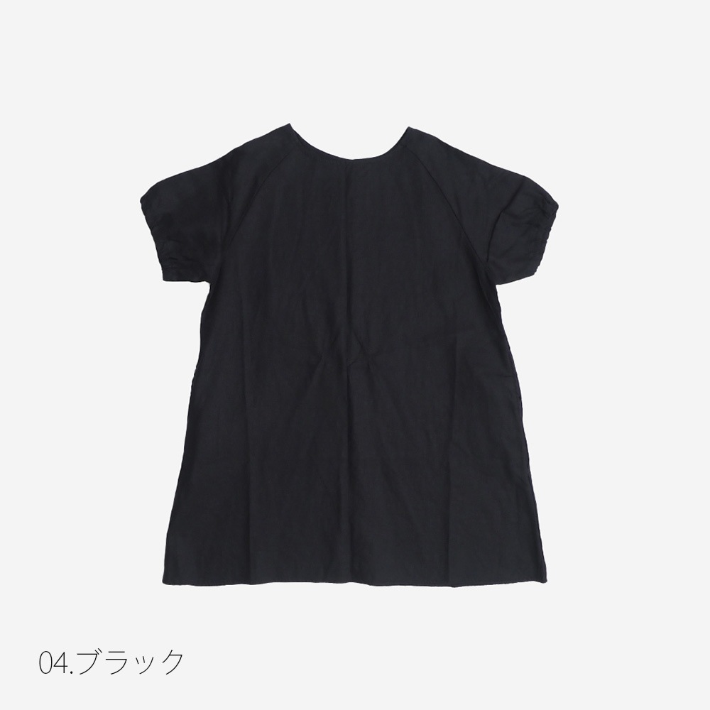 NARU(ナル) 40フレンチリネン ラグランスリーブチュニック 662850