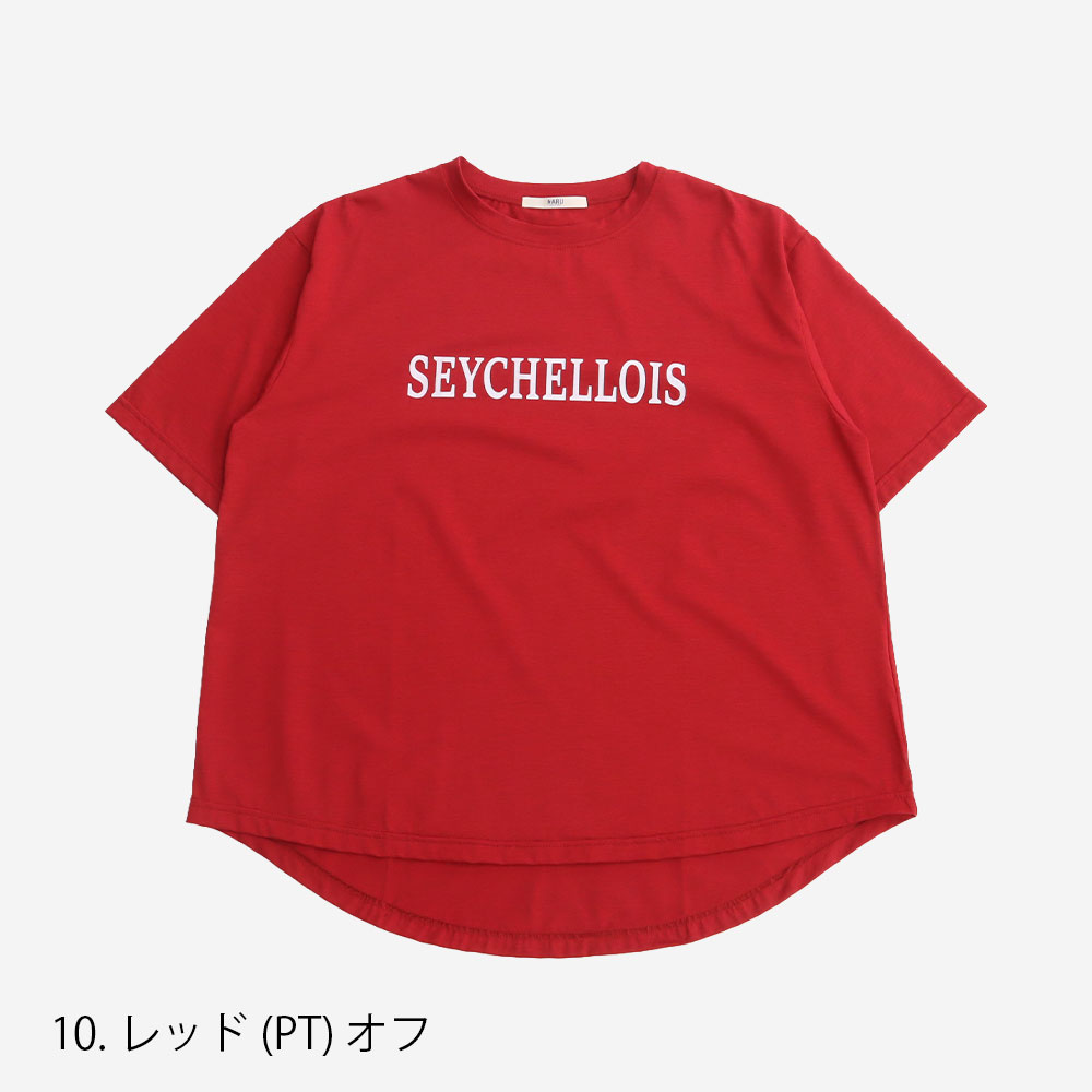 NARU(ナル) マイヴィスC微強撚天竺 SEYCHELLOISプリントT 672301