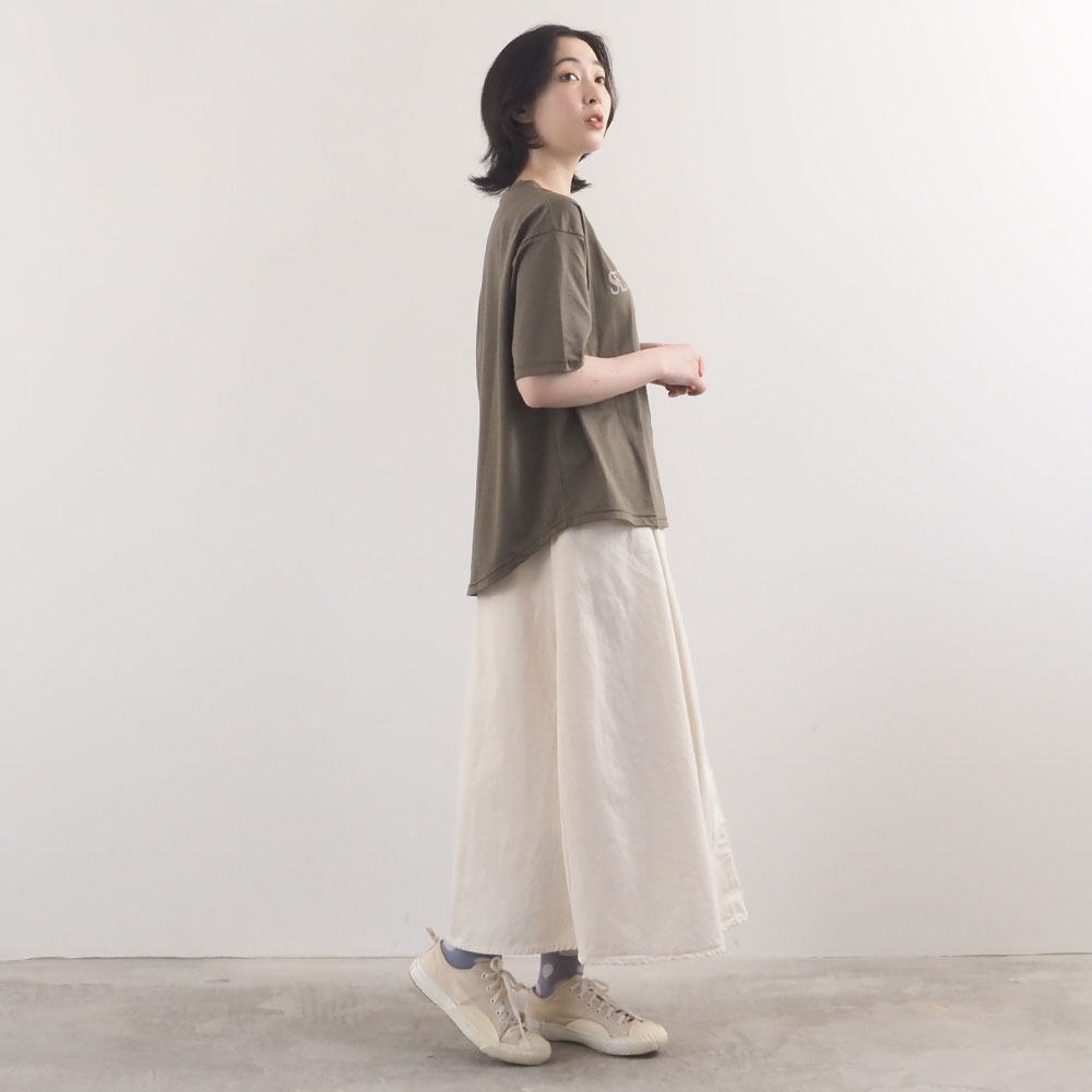 NARU(ナル) マイヴィスC微強撚天竺 SEYCHELLOISプリントT 672301