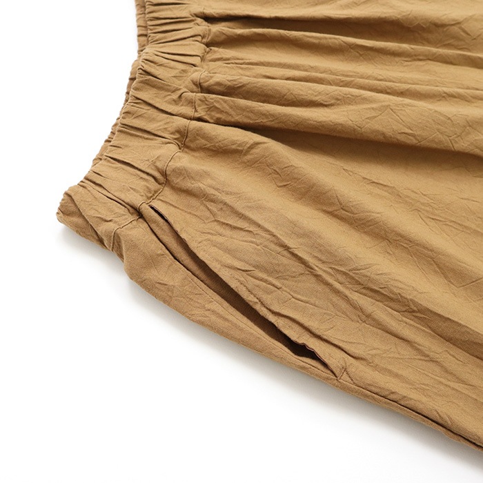 NARU(ナル) 20シーチングハンドワッシャー カフェパンツ 654830