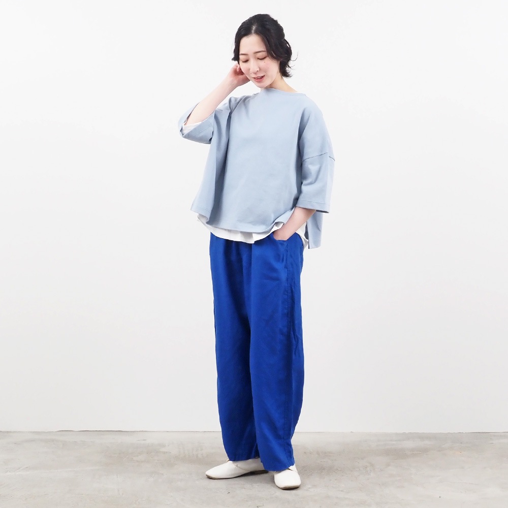 NARU(ナル) デラヴェジャージーボートネックワイドプルオーバー