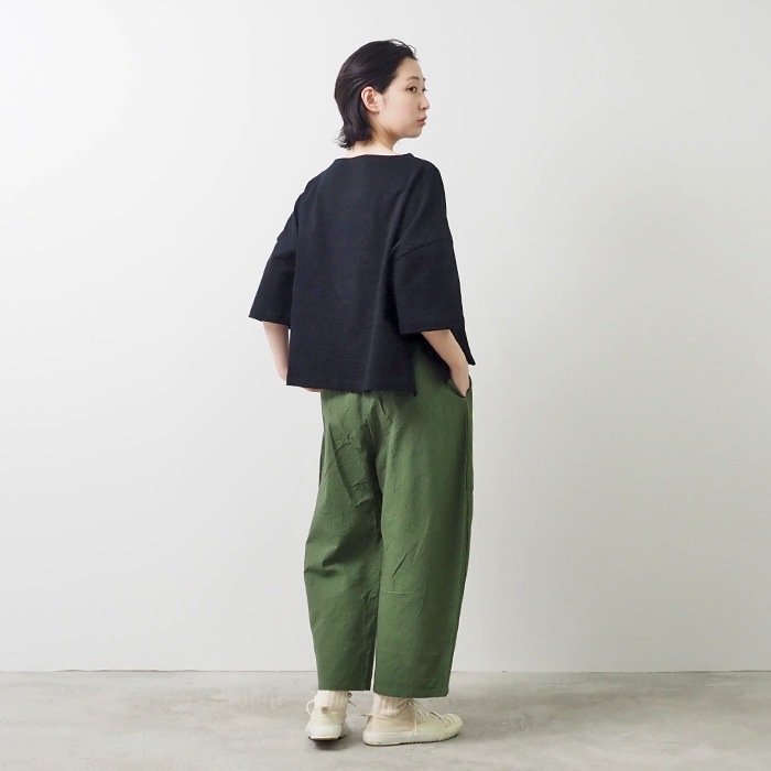 NARU(ナル) デラヴェジャージーボートネックワイドプルオーバー 654202BE