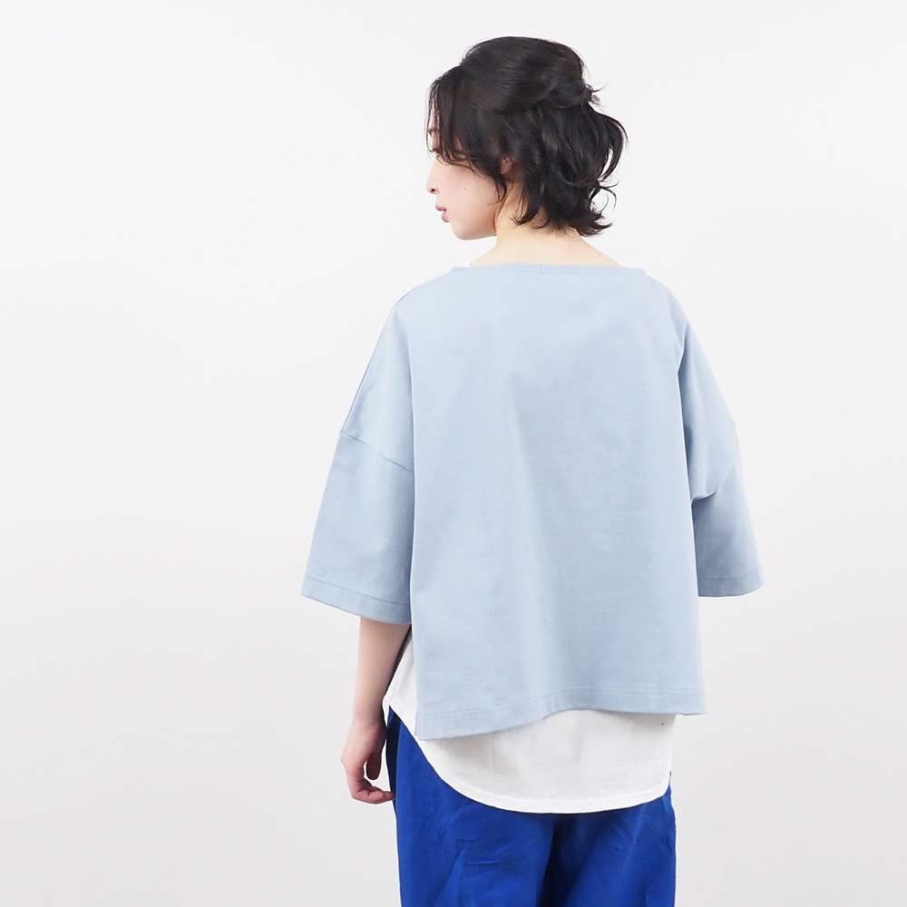 NARU(ナル) デラヴェジャージーボートネックワイドプルオーバー