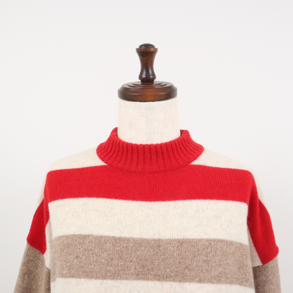 NARU(ナル) タスマニアラム マルチボーダーコモドニット 657605　