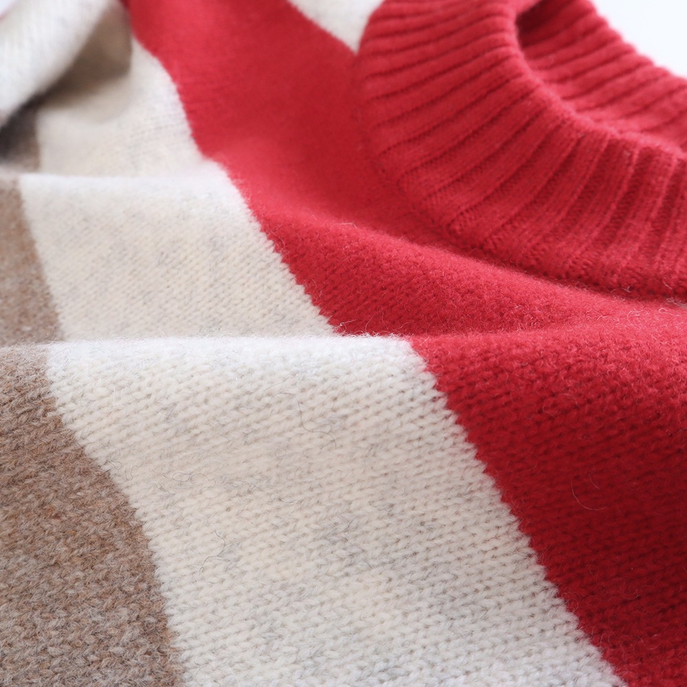 NARU(ナル) タスマニアラム マルチボーダーコモドニット 657605　