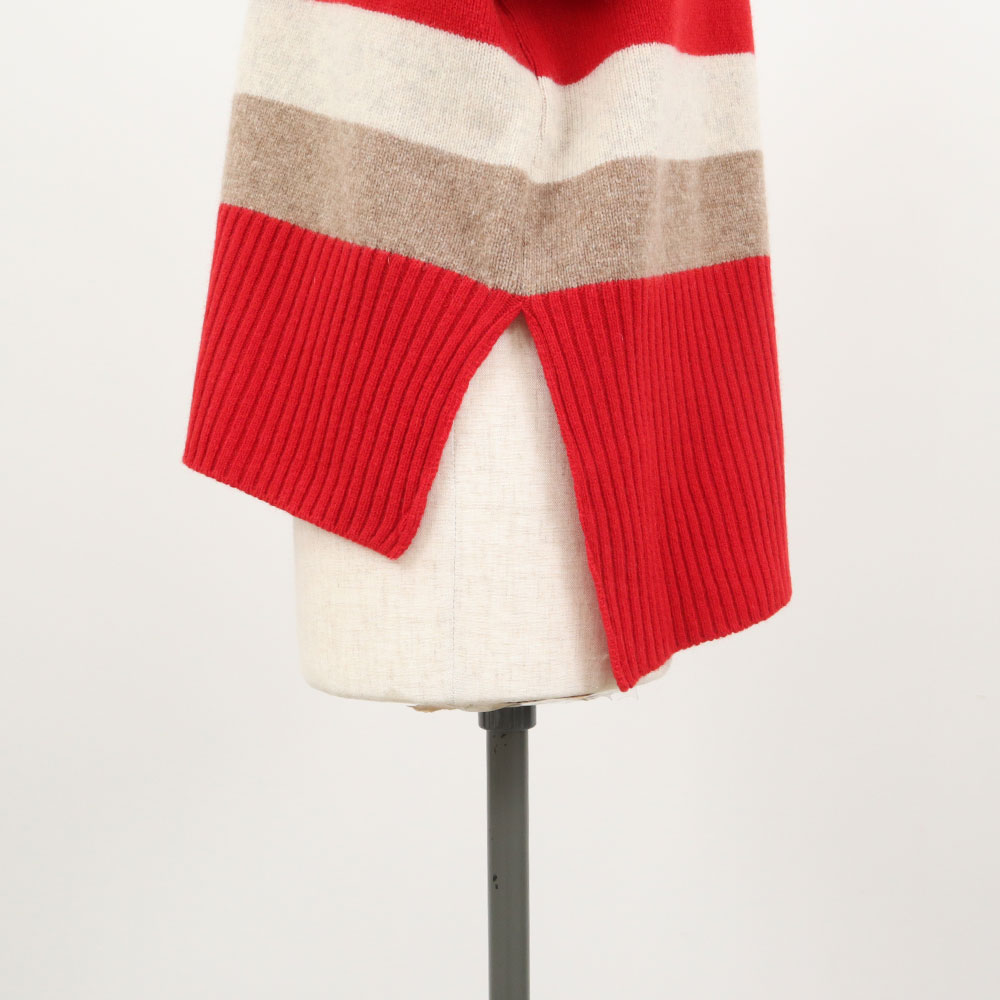 NARU(ナル) タスマニアラム マルチボーダーコモドニット 657605　