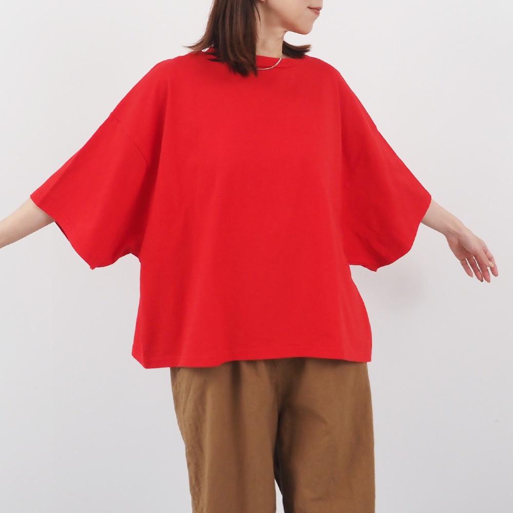 NARU(ナル) クラシック天竺 ワイドスリーブシャツ 648030