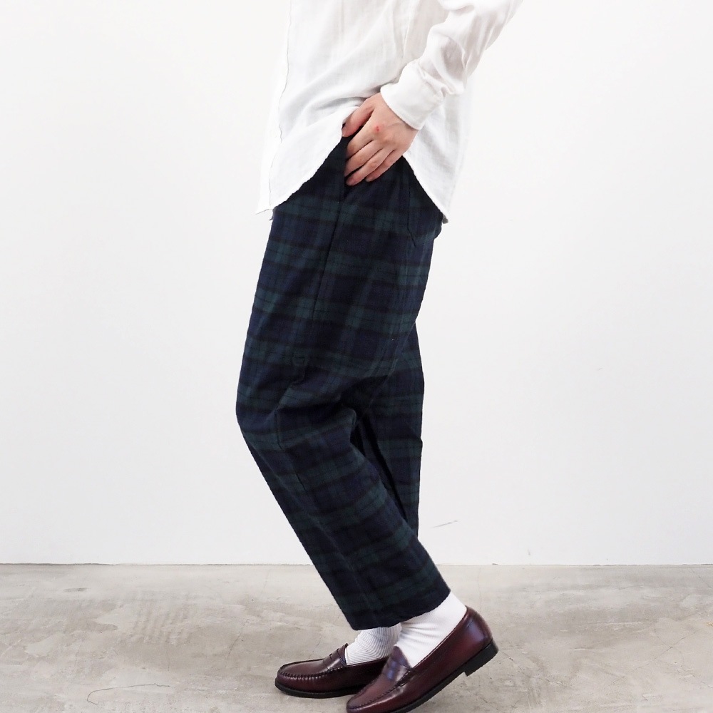 NARU(ナル) Nishiwakiフランネルチェック コージーパンツ 6508381