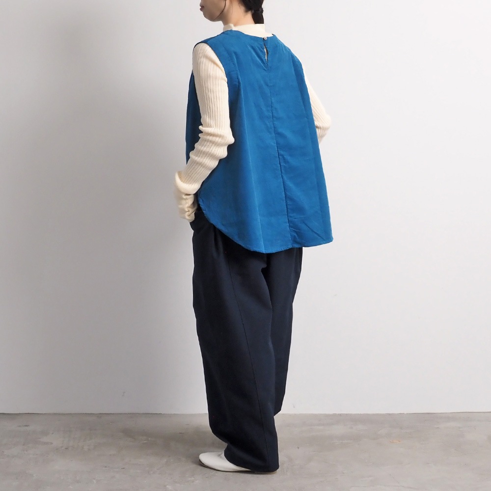 NARU(ナル) シャツコール ラウンドベスト 666805