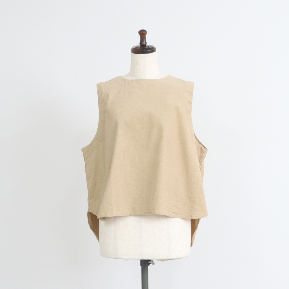 NARU(ナル) シャツコール ラウンドベスト 666805