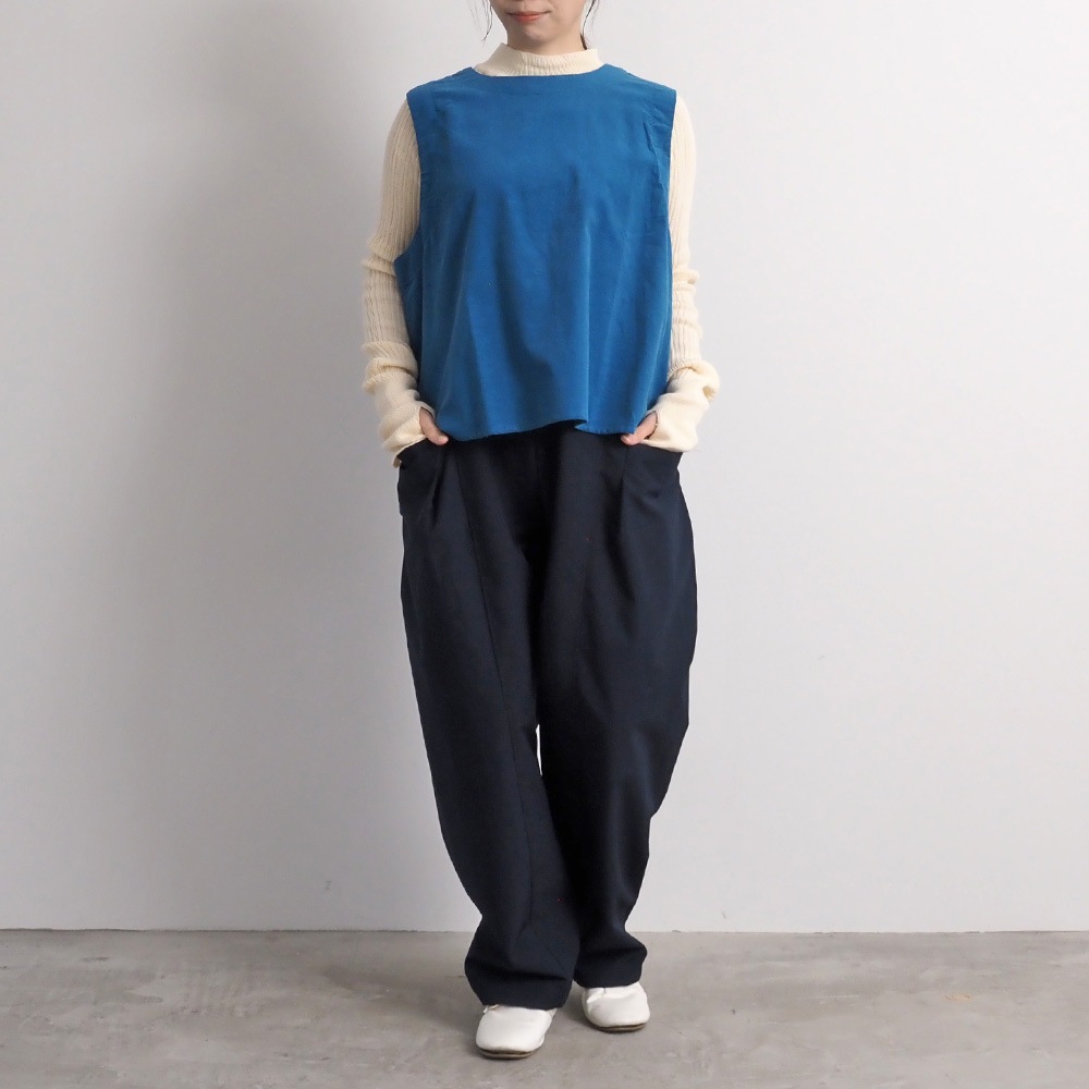 NARU(ナル) シャツコール ラウンドベスト 666805