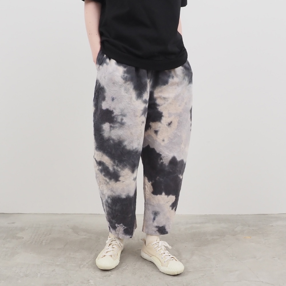 NARU(ナル) タイダイ染シーチングハンドワッシャー エッグパンツ 661830