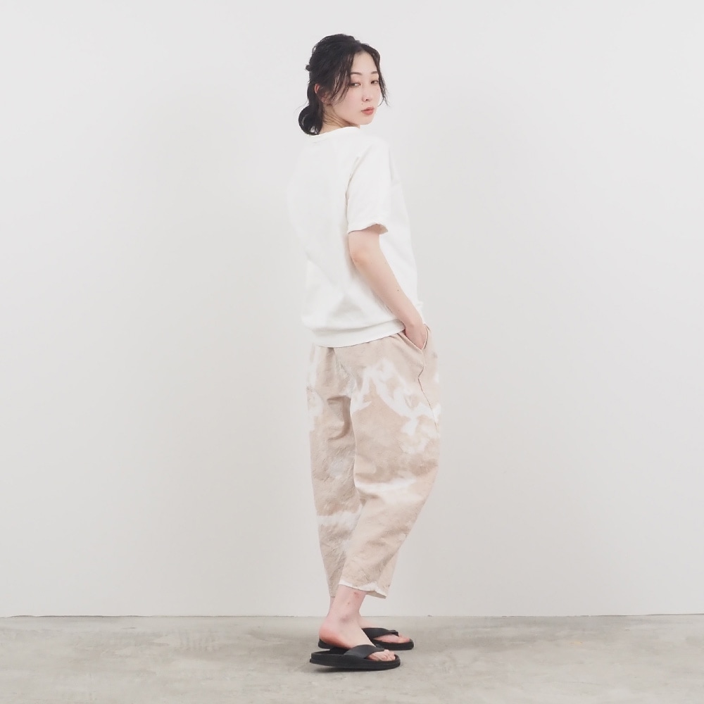 NARU(ナル) タイダイ染シーチングハンドワッシャー エッグパンツ 661830