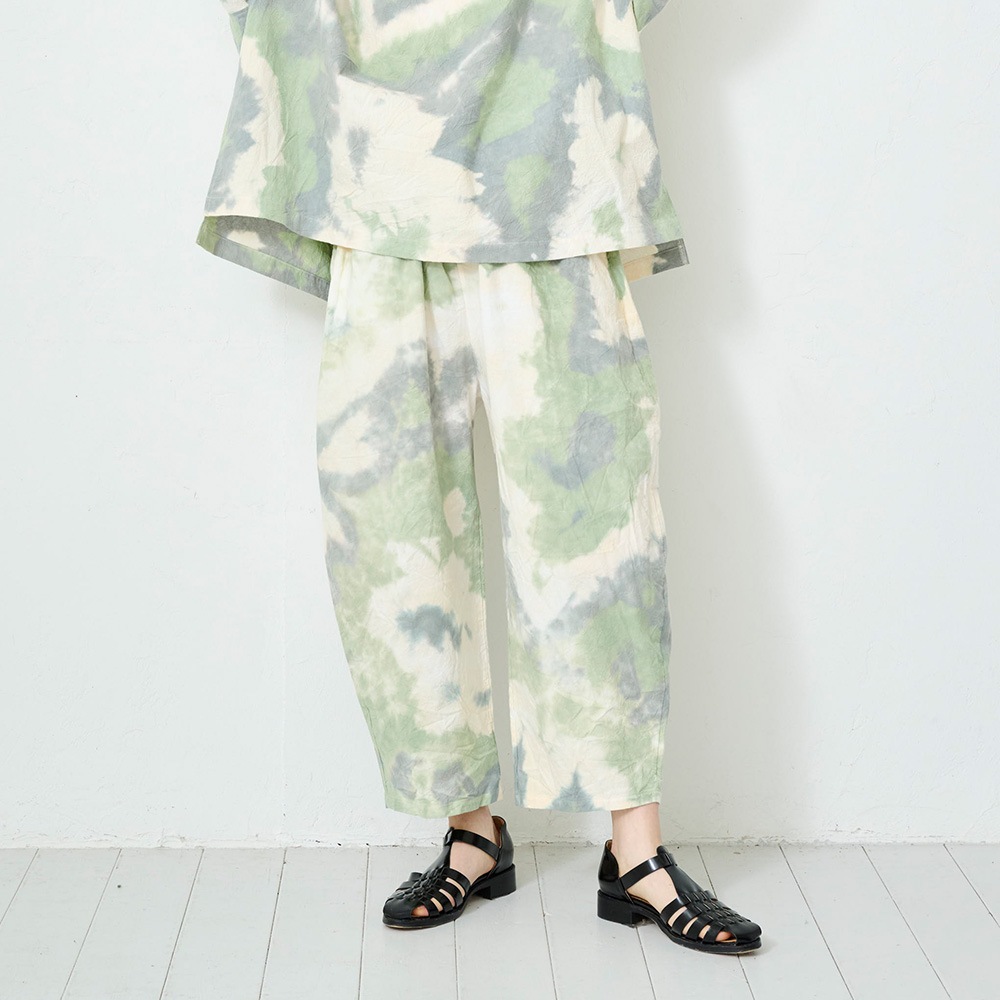 NARU(ナル) タイダイ染シーチングハンドワッシャー エッグパンツ 661830