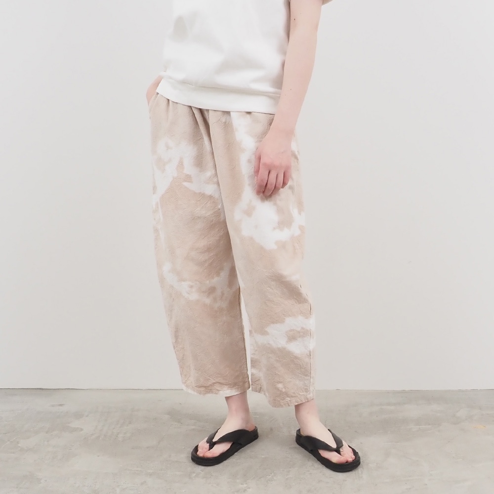 NARU(ナル) タイダイ染シーチングハンドワッシャー エッグパンツ 661830