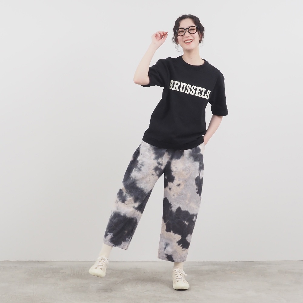 NARU(ナル) タイダイ染シーチングハンドワッシャー エッグパンツ 661830