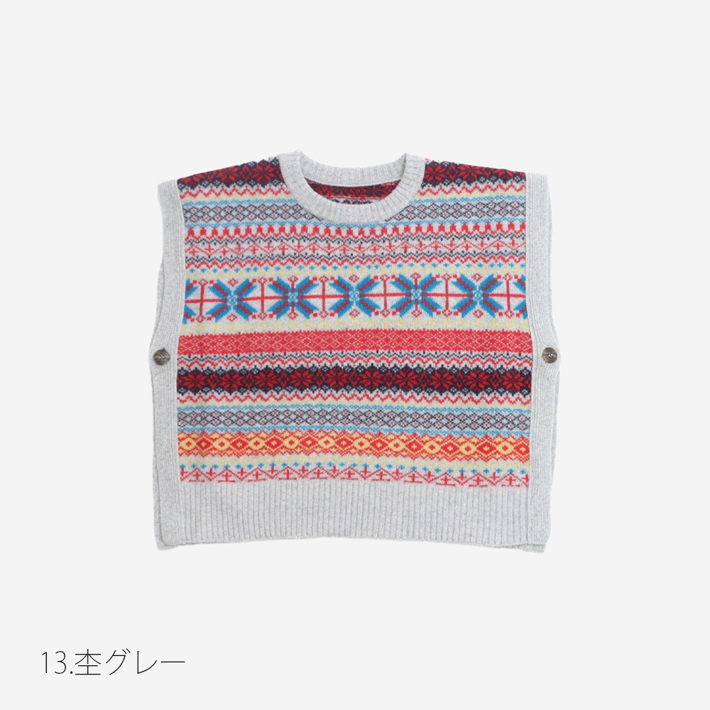 NARU(ナル) タスマニアラム フェアアイルボックスベスト 665621