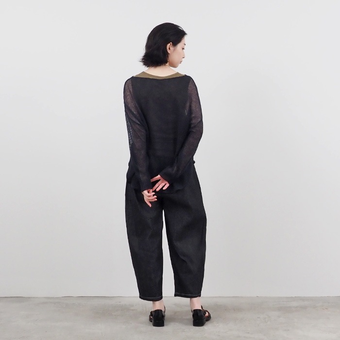 NARU(ナル) サフィランリネン 鹿の子メッシュニット 655751