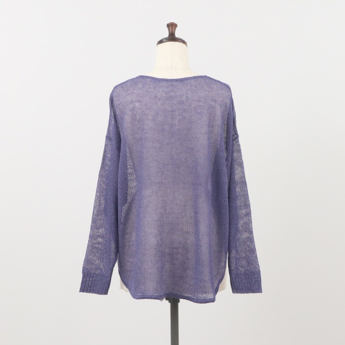 NARU(ナル) サフィランリネン 鹿の子メッシュニット 655751