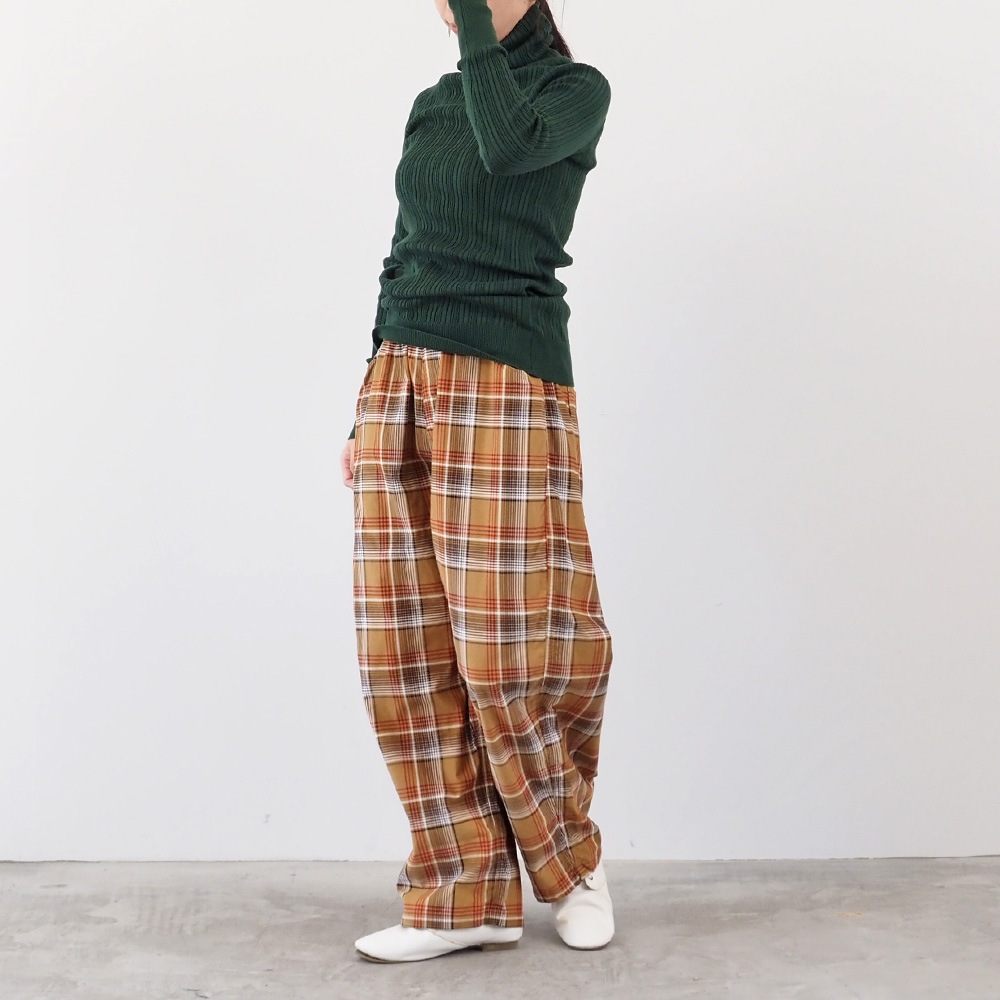 NARU(ナル) シャツコールチェック ノッポパンツ 6658761