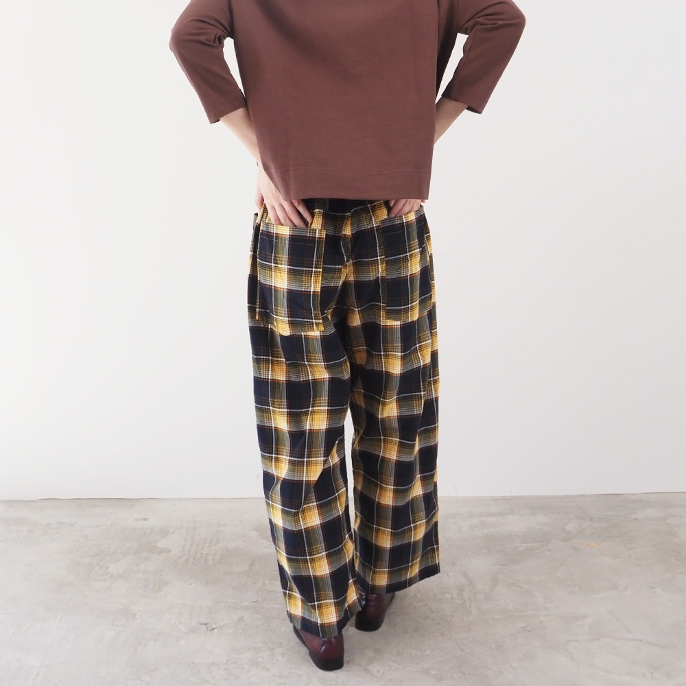 NARU(ナル) シャツコールチェック ノッポパンツ 6658761