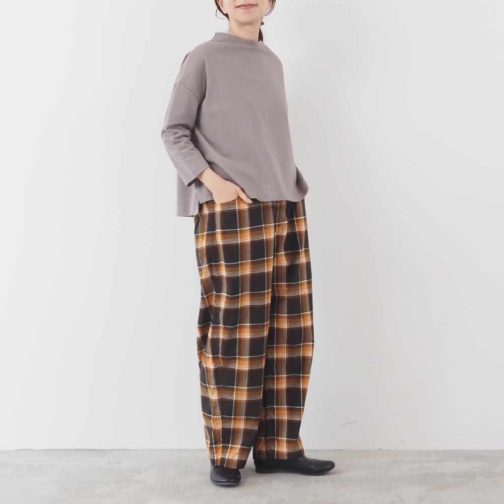 NARU(ナル) シャツコールチェック ノッポパンツ 6658761