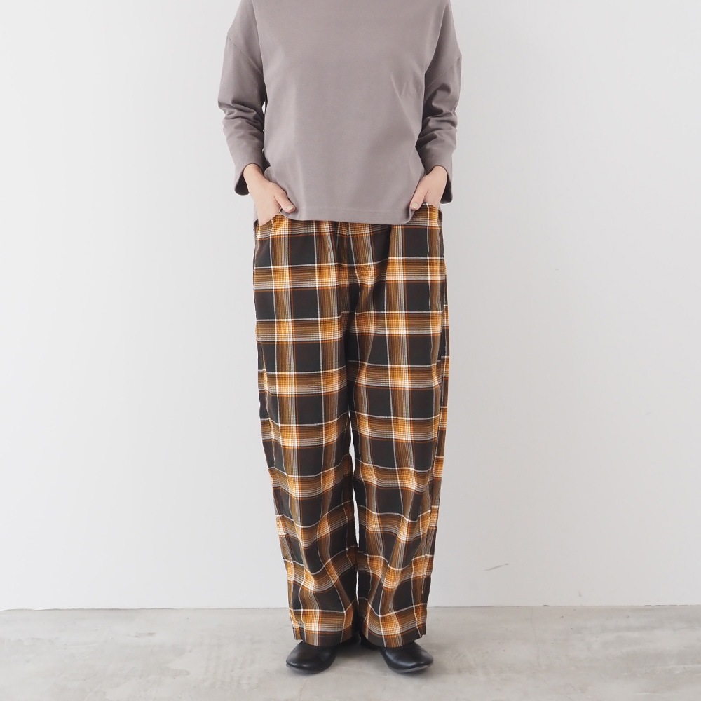 NARU(ナル) シャツコールチェック ノッポパンツ 6658761