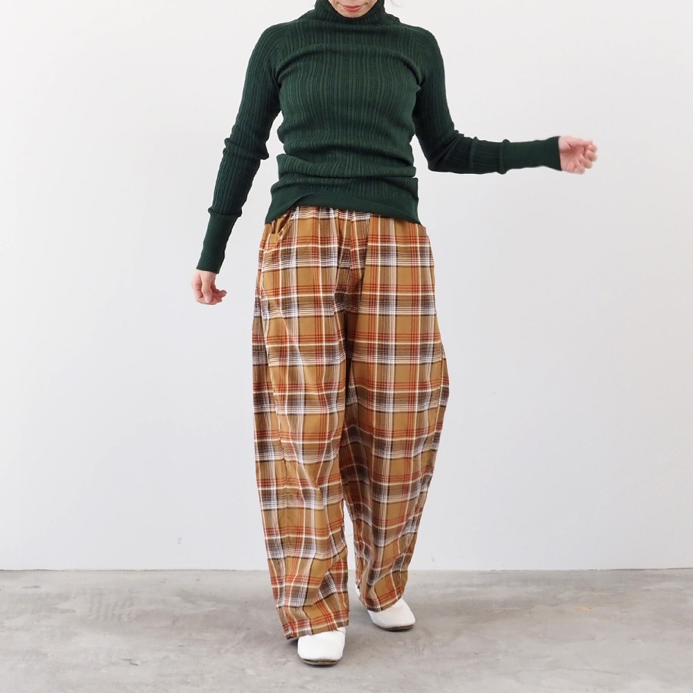 NARU(ナル) シャツコールチェック ノッポパンツ 6658761