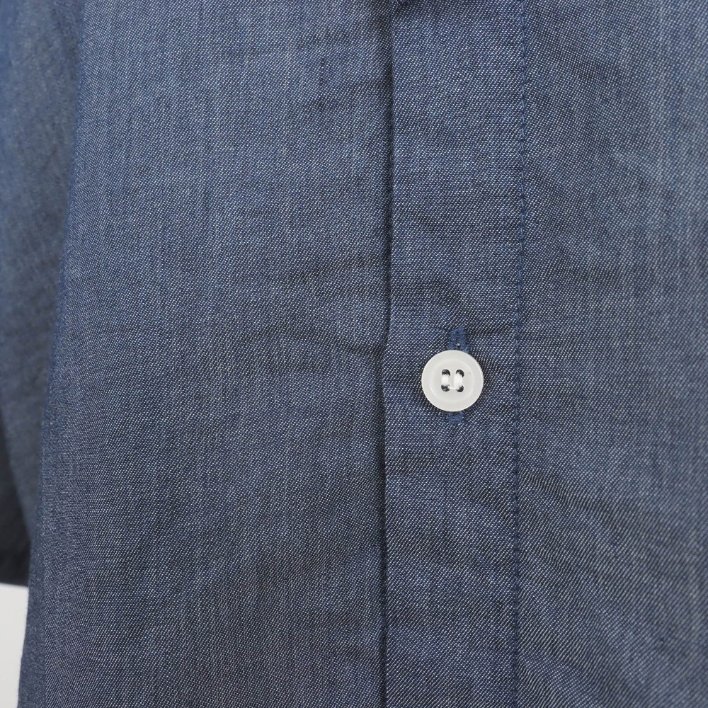 【予約】【あさこさんコラボ】NARU(ナル) 2.25デニム フリルネックブラウス 6S-ask-225D