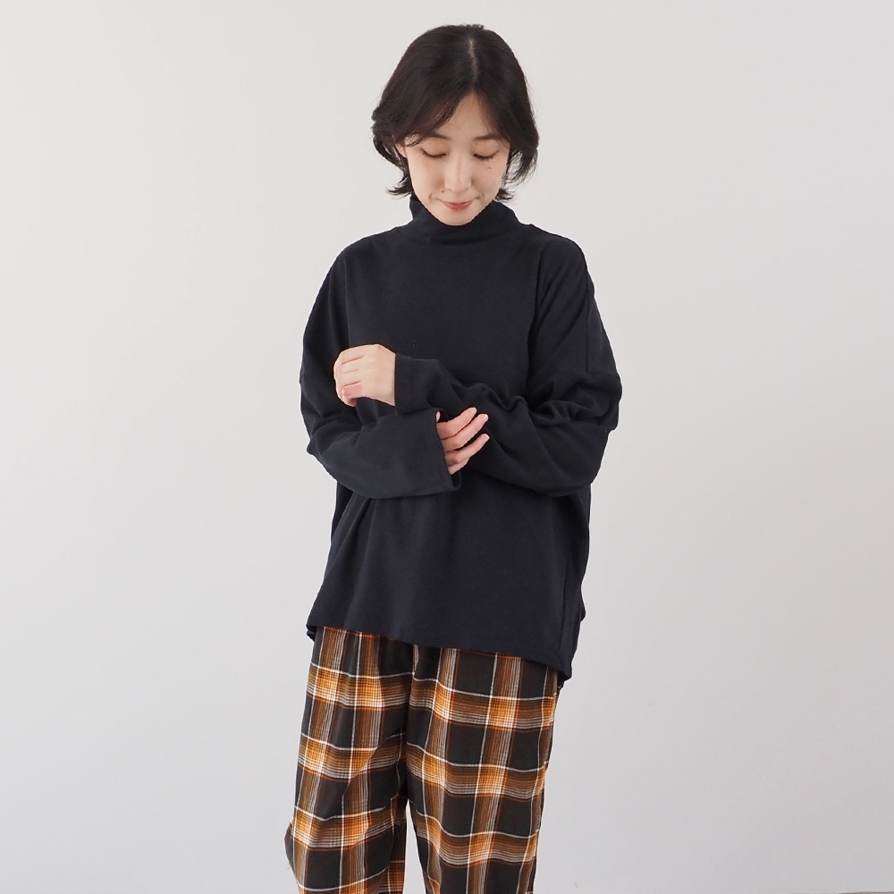 NARU(ナル) Vintage Peachスムース ハイネックPO 665021