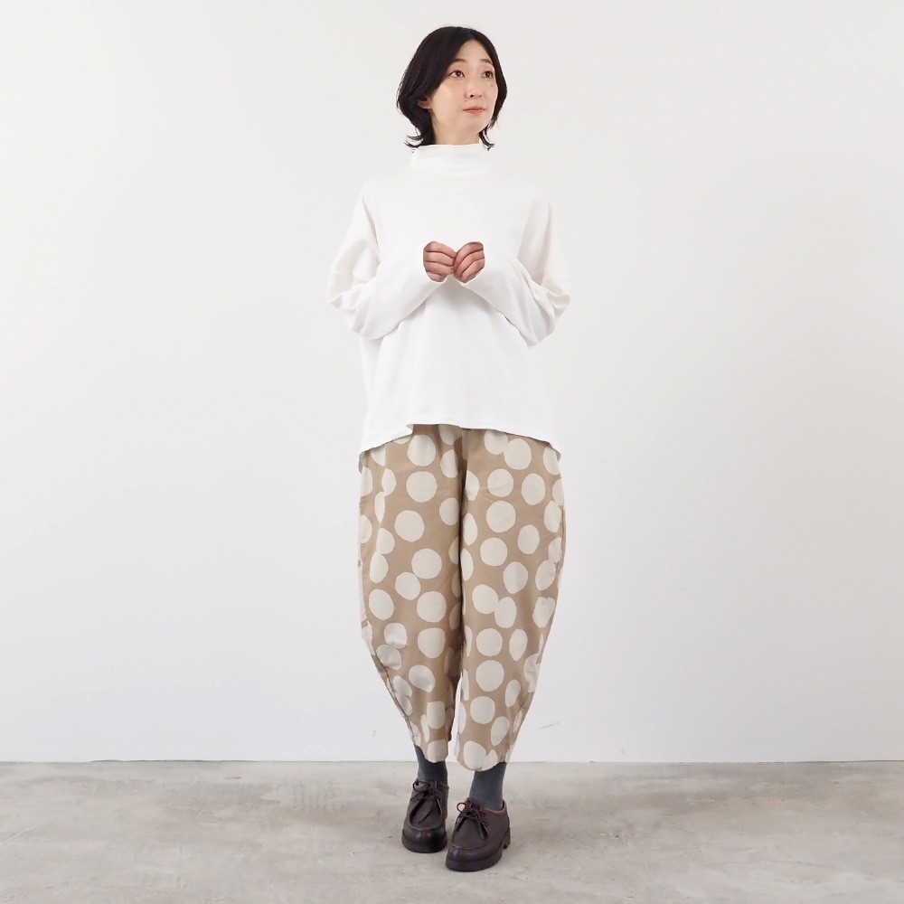 NARU(ナル) Vintage Peachスムース ハイネックPO 665021