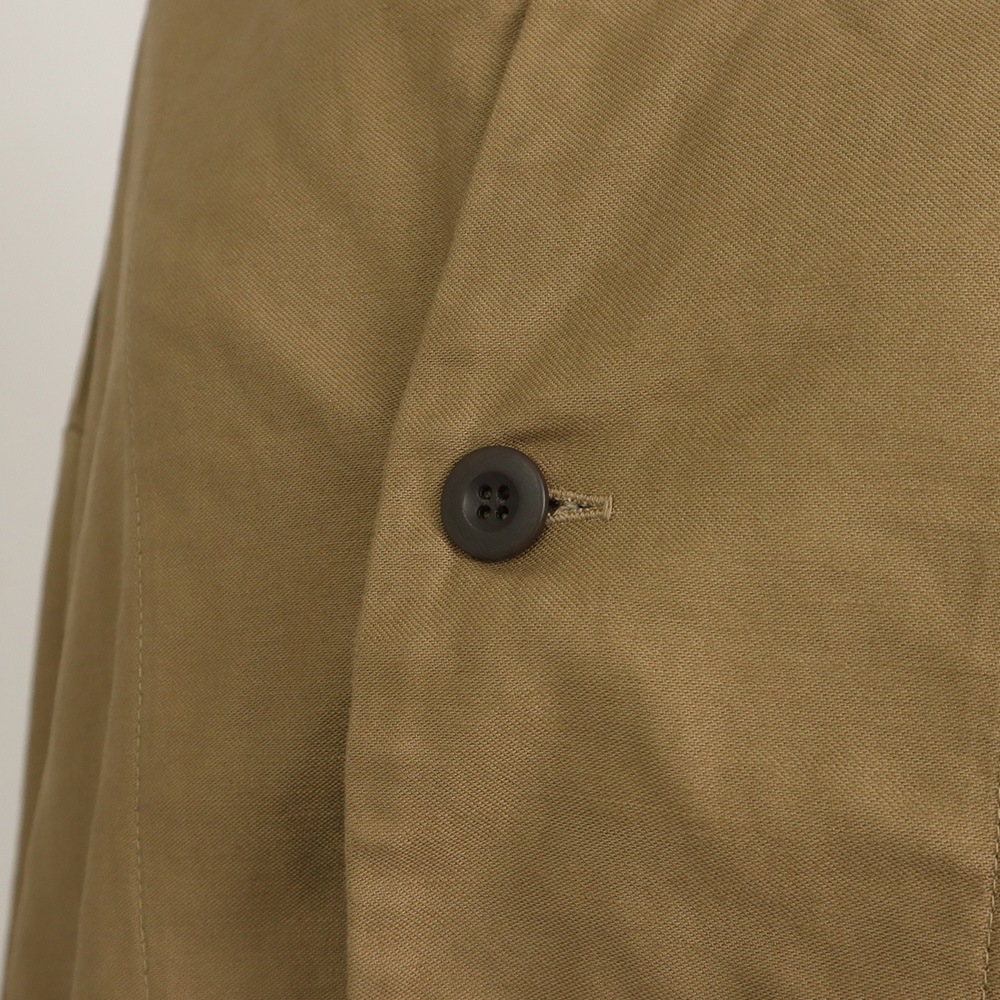 【予約】NARU(ナル) ムラ糸ミリタリーバックサテン ノッチジャケット 670810