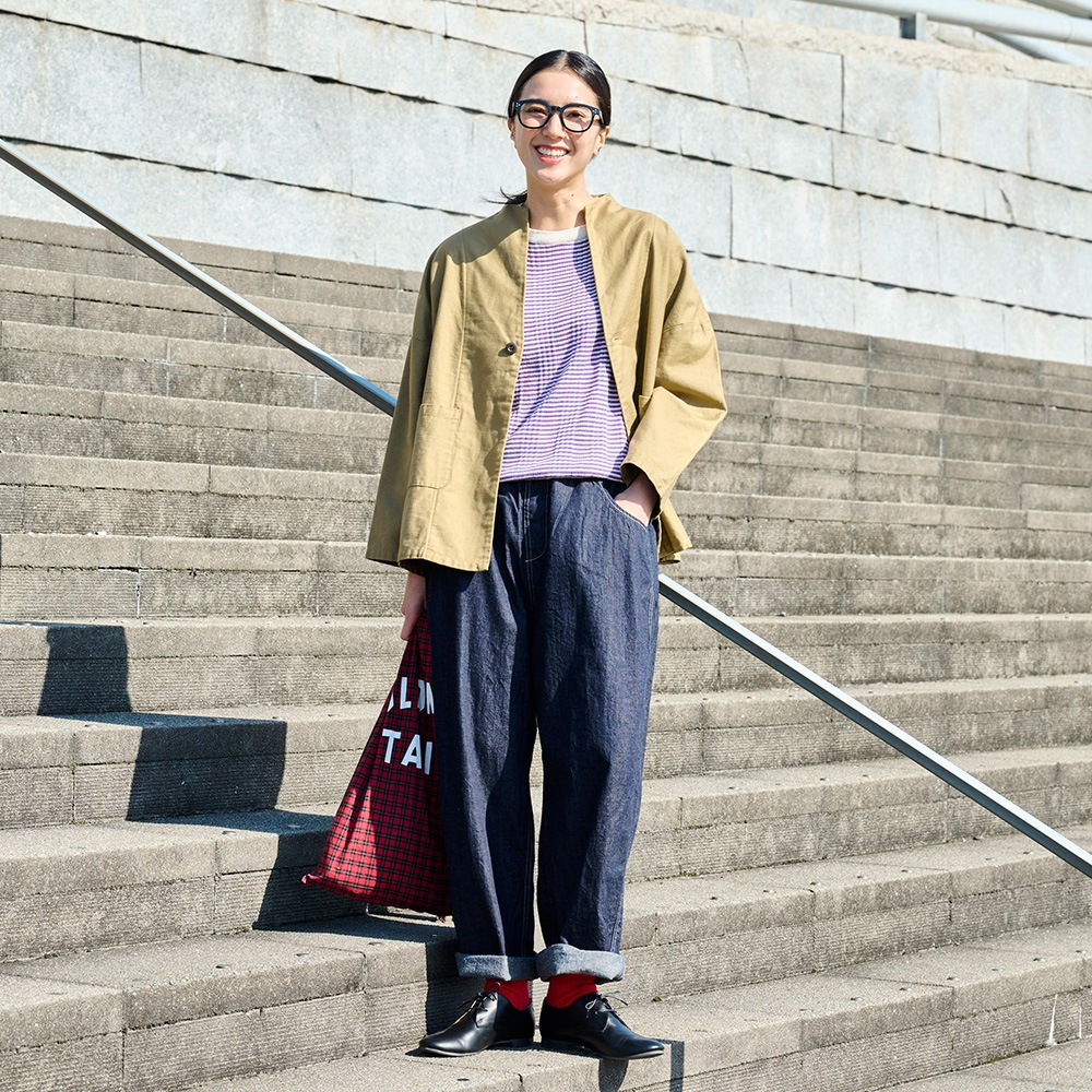 【予約】NARU(ナル) ムラ糸ミリタリーバックサテン ノッチジャケット 670810