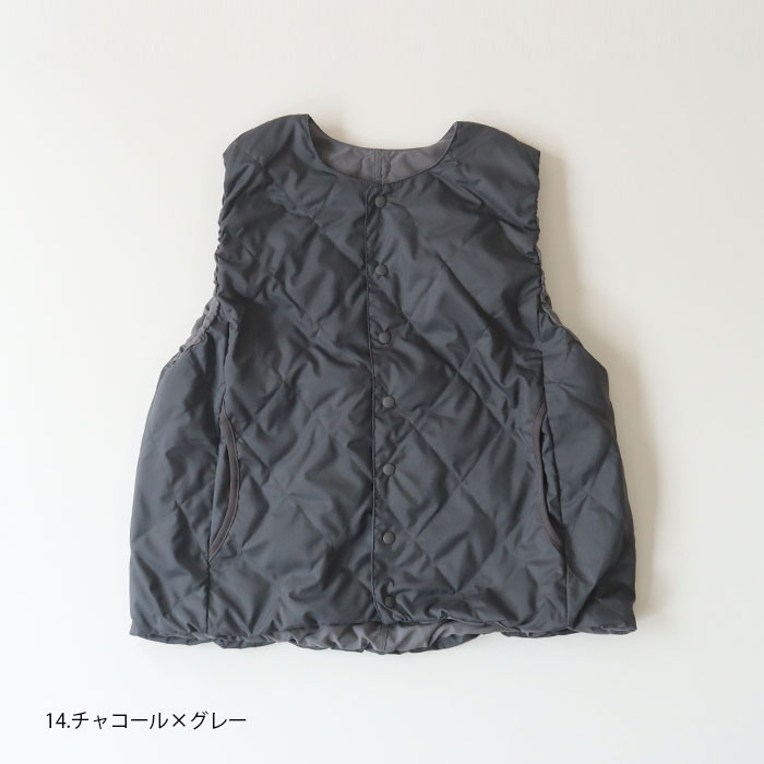 予約受付中!10月上旬納期<br> NARU(ナル) リバーシブルダウンベスト 638100