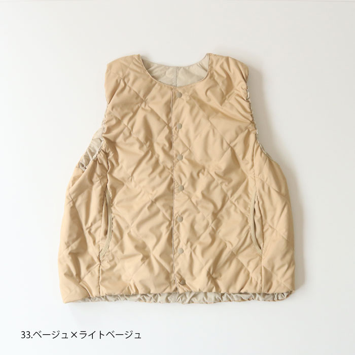 予約受付中!10月上旬納期<br> NARU(ナル) リバーシブルダウンベスト 638100