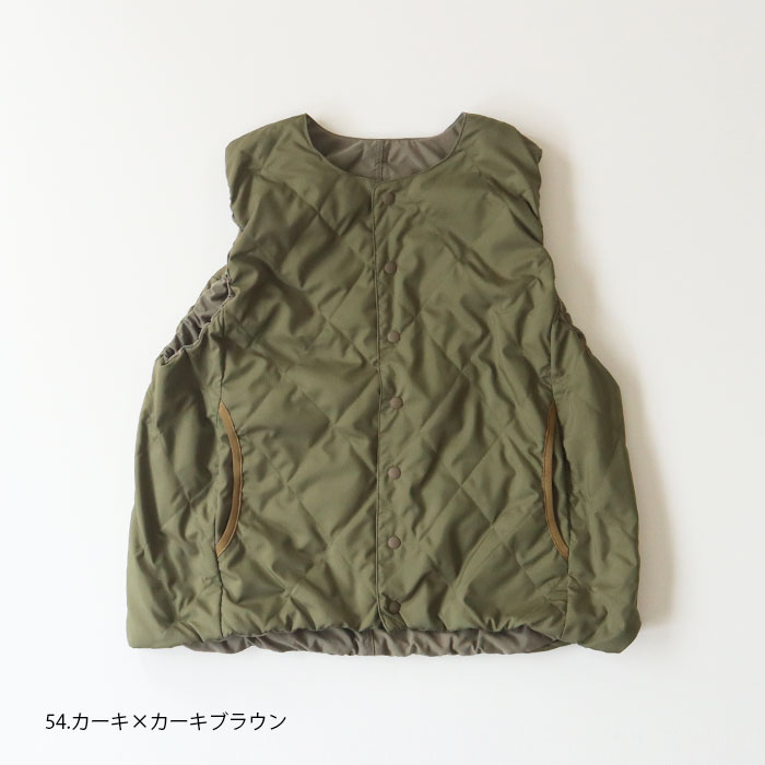 予約受付中!10月上旬納期<br> NARU(ナル) リバーシブルダウンベスト 638100
