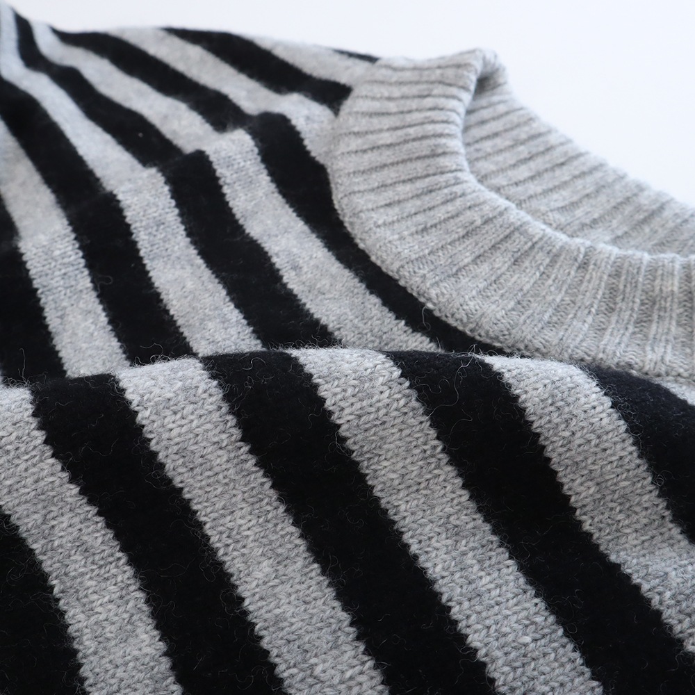 NARU(ナル) エアーヤーンコットンボーダー コモドニット 653710