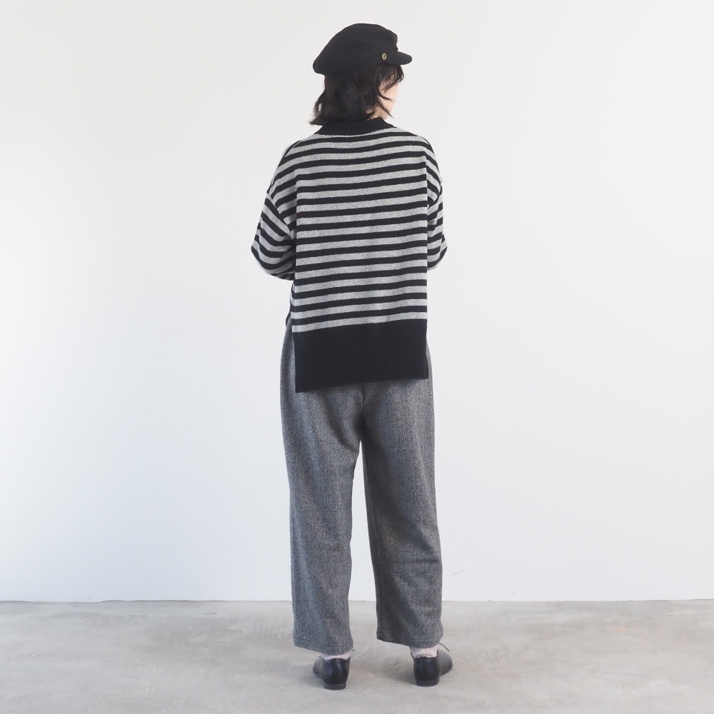 NARU(ナル) エアーヤーンコットンボーダー コモドニット 653710