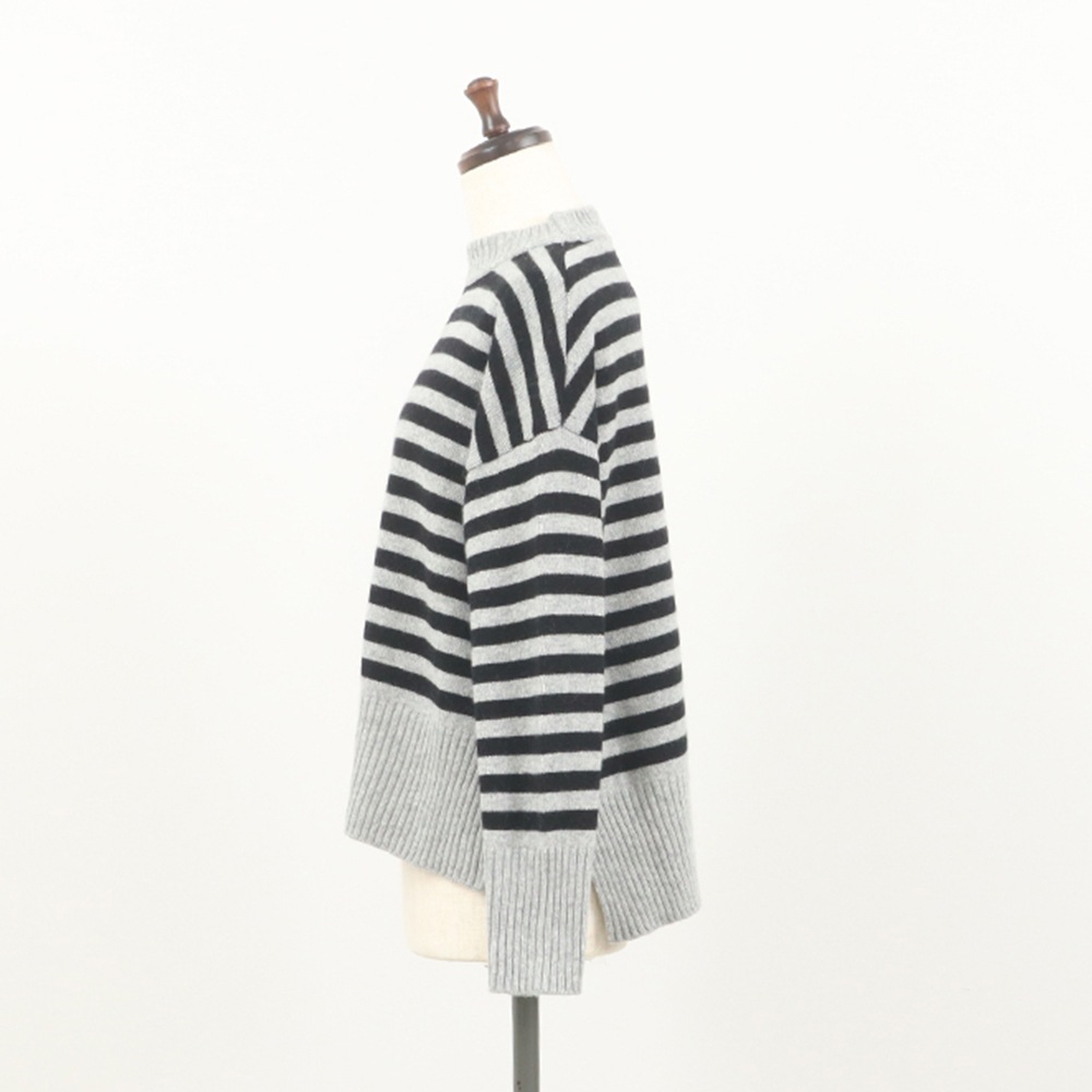 NARU(ナル) エアーヤーンコットンボーダー コモドニット 653710