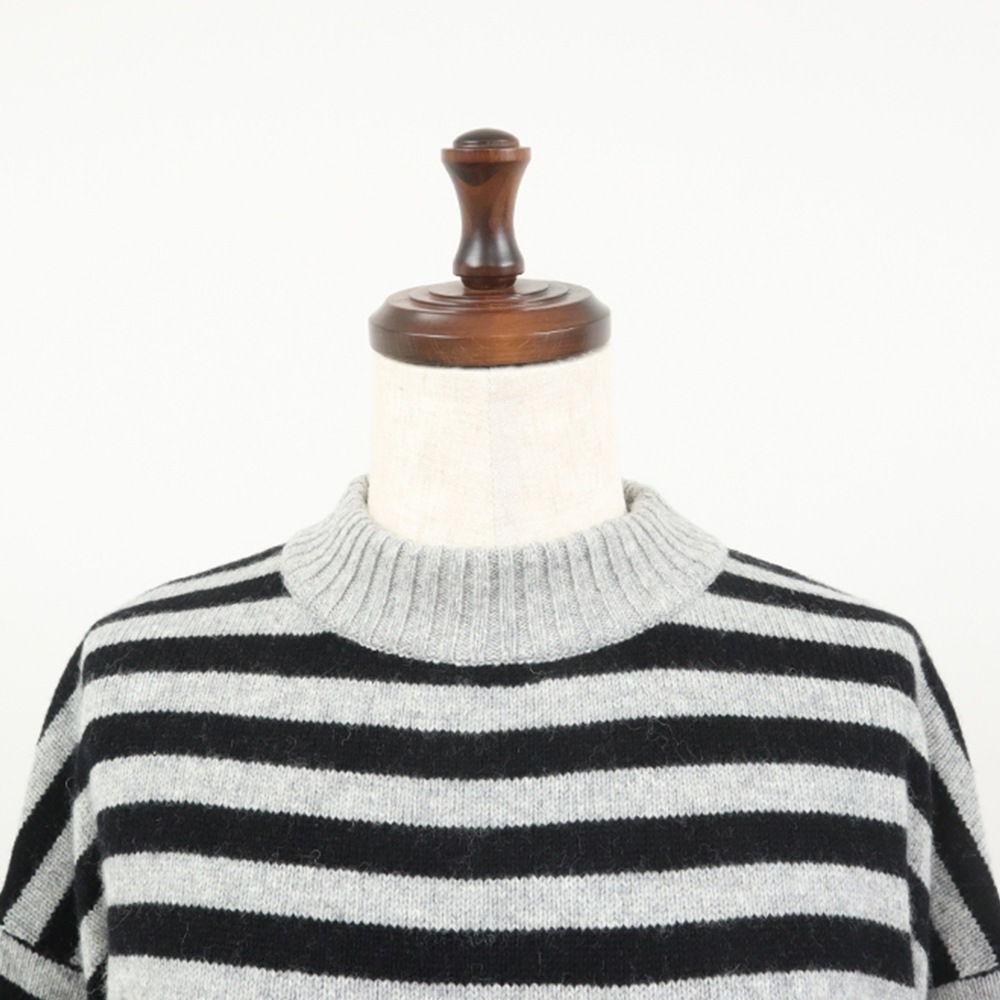 NARU(ナル) エアーヤーンコットンボーダー コモドニット 653710