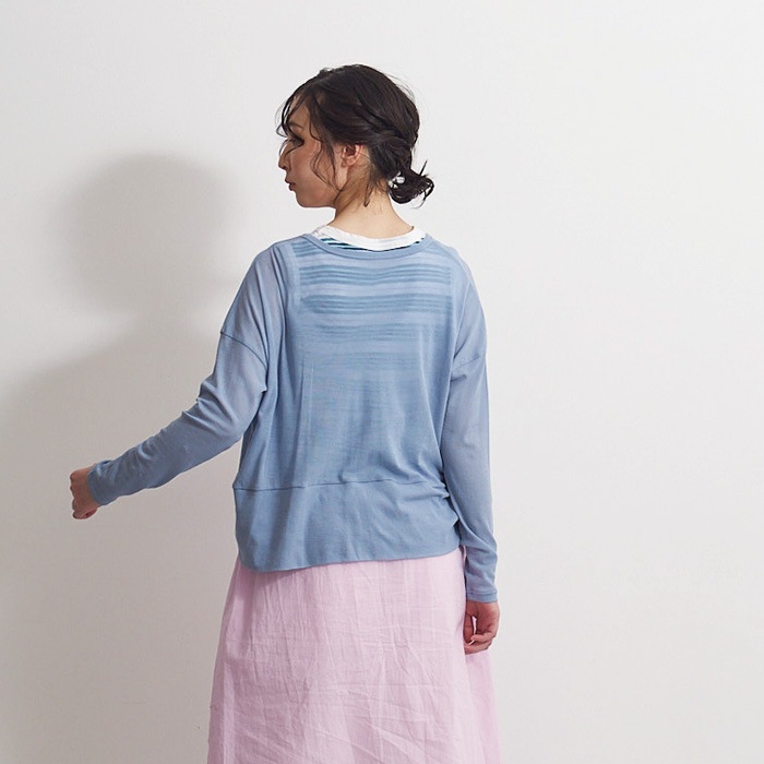 NARU(ナル) 80シアーストレッチフライス ワイドカーディガン 655235