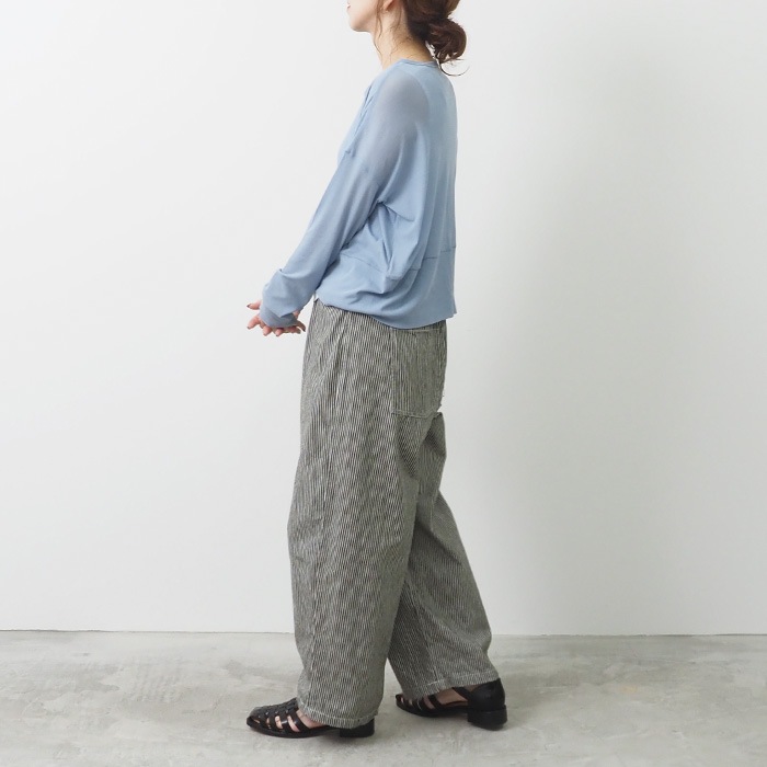 NARU(ナル) 80シアーストレッチフライス ワイドカーディガン 655235