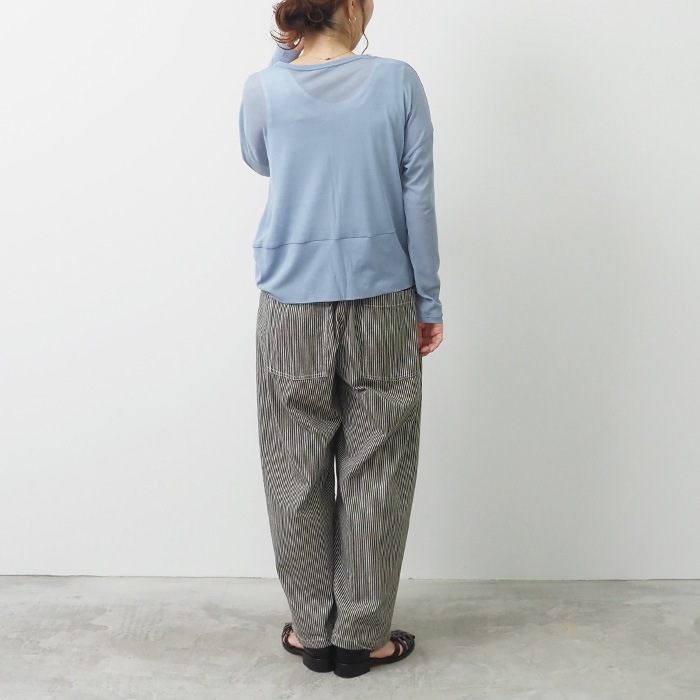 NARU(ナル) 80シアーストレッチフライス ワイドカーディガン 655235